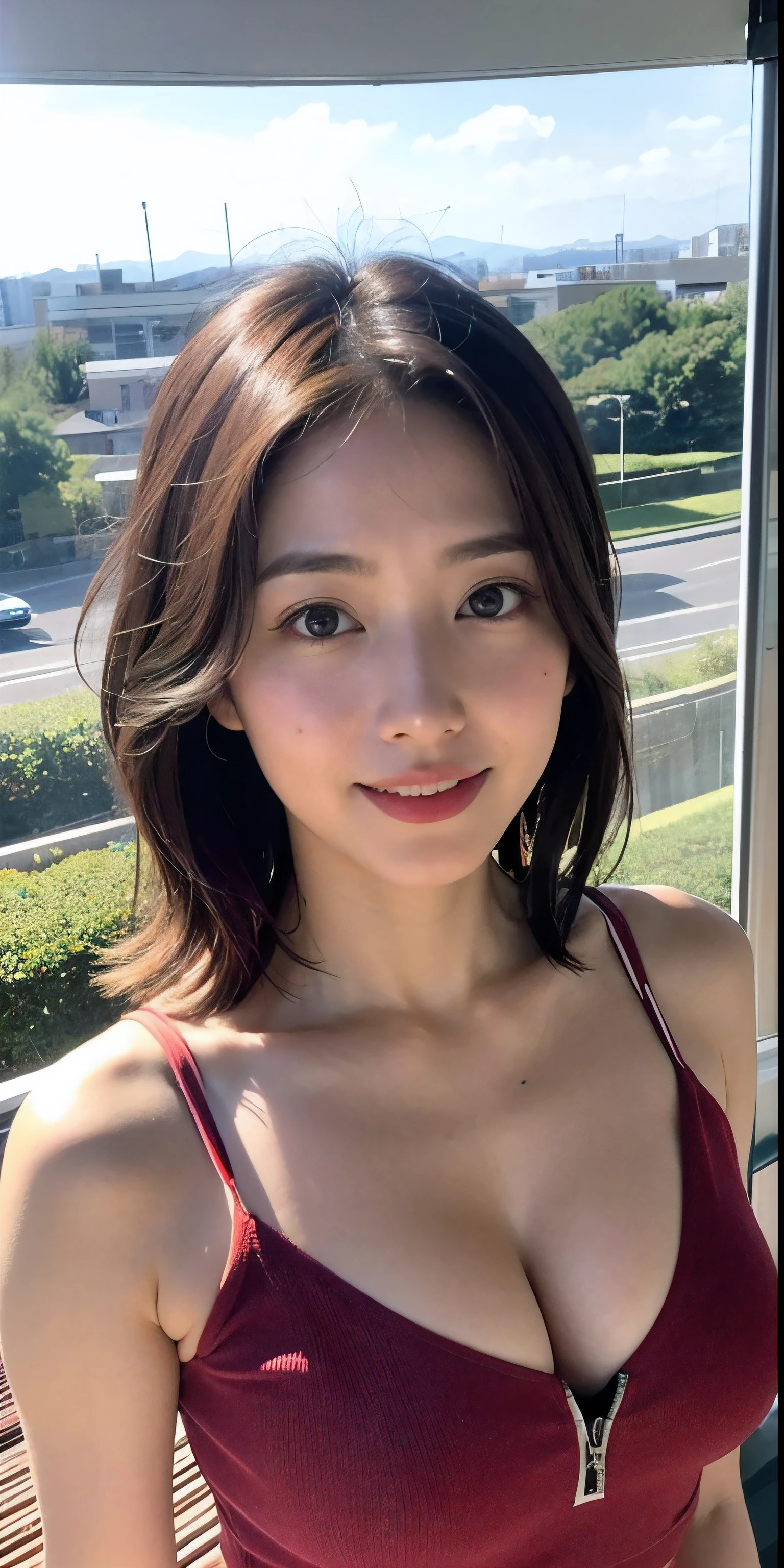 ((Best quality, 8K, Masterpiece: 1.3)), 1girll, Slim abs beauty: 1.3, (Casual hairstyle: 1.2), : 1.1, Super fine face, Delicate eyes, Double eyelids, Smile, Home，small breast fully nude