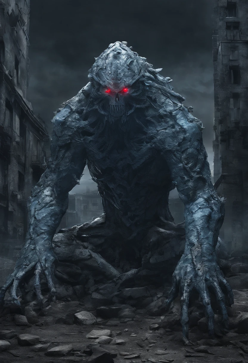 make an extremely scary giant zombie