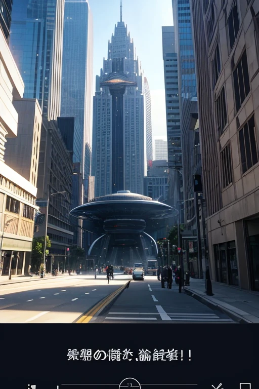People walking around in a big white building，There is a clock on it, spaceship in background, starship in background, A family leaves a spaceship, 电影屏幕screenshot, 星球大战电影screenshot, Someone is doing experiments inside, Depicted as a science fiction scene, screenshot, still from live action movie, YouTube 视频screenshot, screenshot