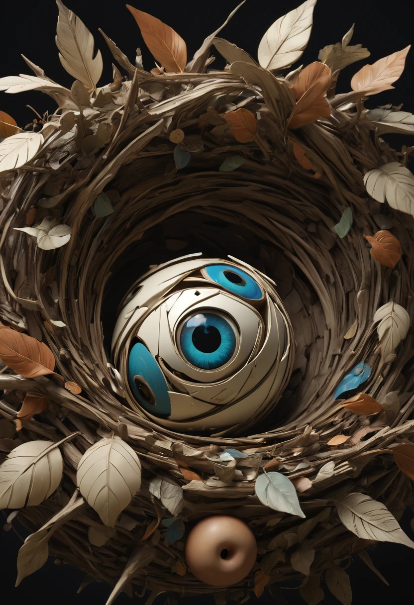 nest, inspired by Randolph Cadik, best quality, masterpiece, 8k