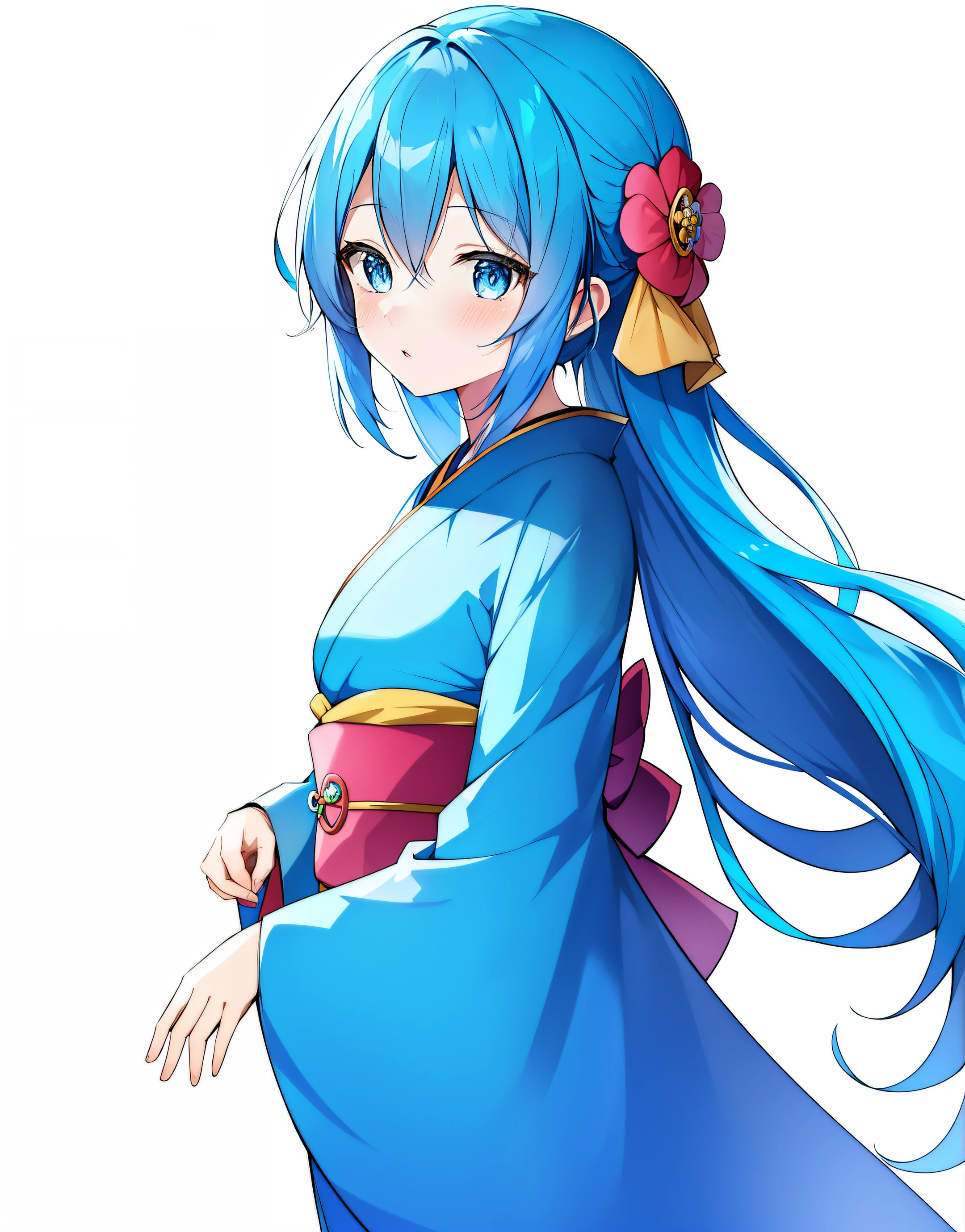 Anime girl with blue hair and blue eyes, Best Anime 4K Kona-chan Wallpaper, anime wallpaper 4k, anime wallpaper 4k, Wallpaper Anime Blue Water, anime style 4k, anime art wallpaper 4k, anime art wallpaper 4k, Kantai Collection Style, 4k anime wallpaper,,Anime girl with blue hair and blue eyes wearing a kimono, anime moe art style, mikudayo, , teal hair anime girl, in kimono, in kimono, shirabii, Cute girl anime visual, long hair