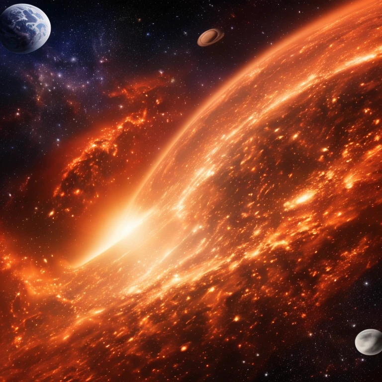 God in space with indescriptible  form