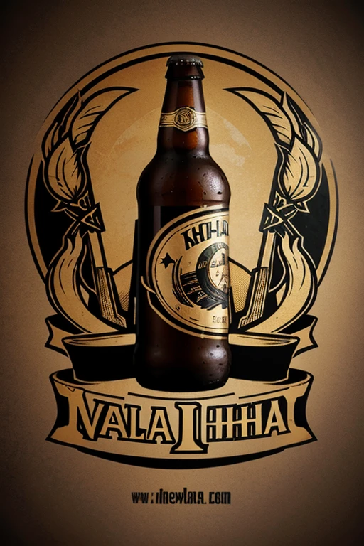 crear un logotipo para cerveza con el nombre valhalla