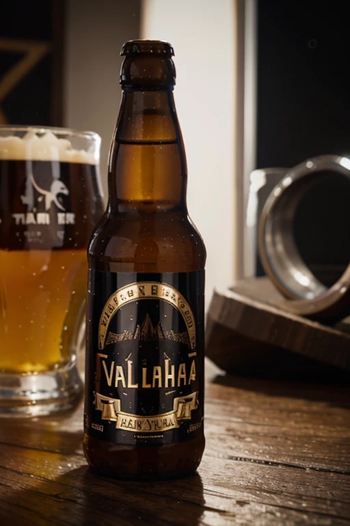 EAR BEER LOGO with the name valhalla