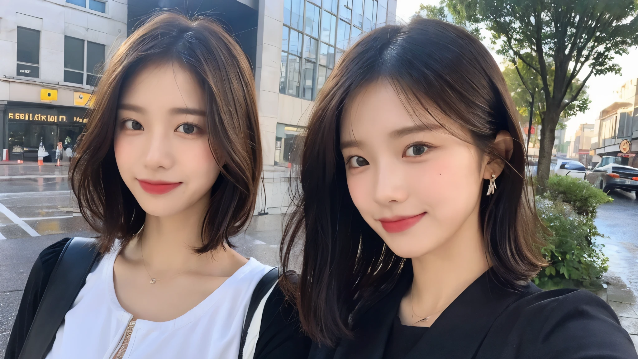 (((one girl :1.5))), ((highest quality, 8K, masterpiece:1.3)), concentrated: 1.2, perfect body beauty: 1.4, : 1.2, ((layered haircut, chest: 1.2)), (wet clothes: 1.1), (rain, street:1.3), bandeau dress: 1.1, Highly detailed face and skin texture, fine eyes, double eyelid, Whitening skin, long hair, (shut up: 1.3), smile