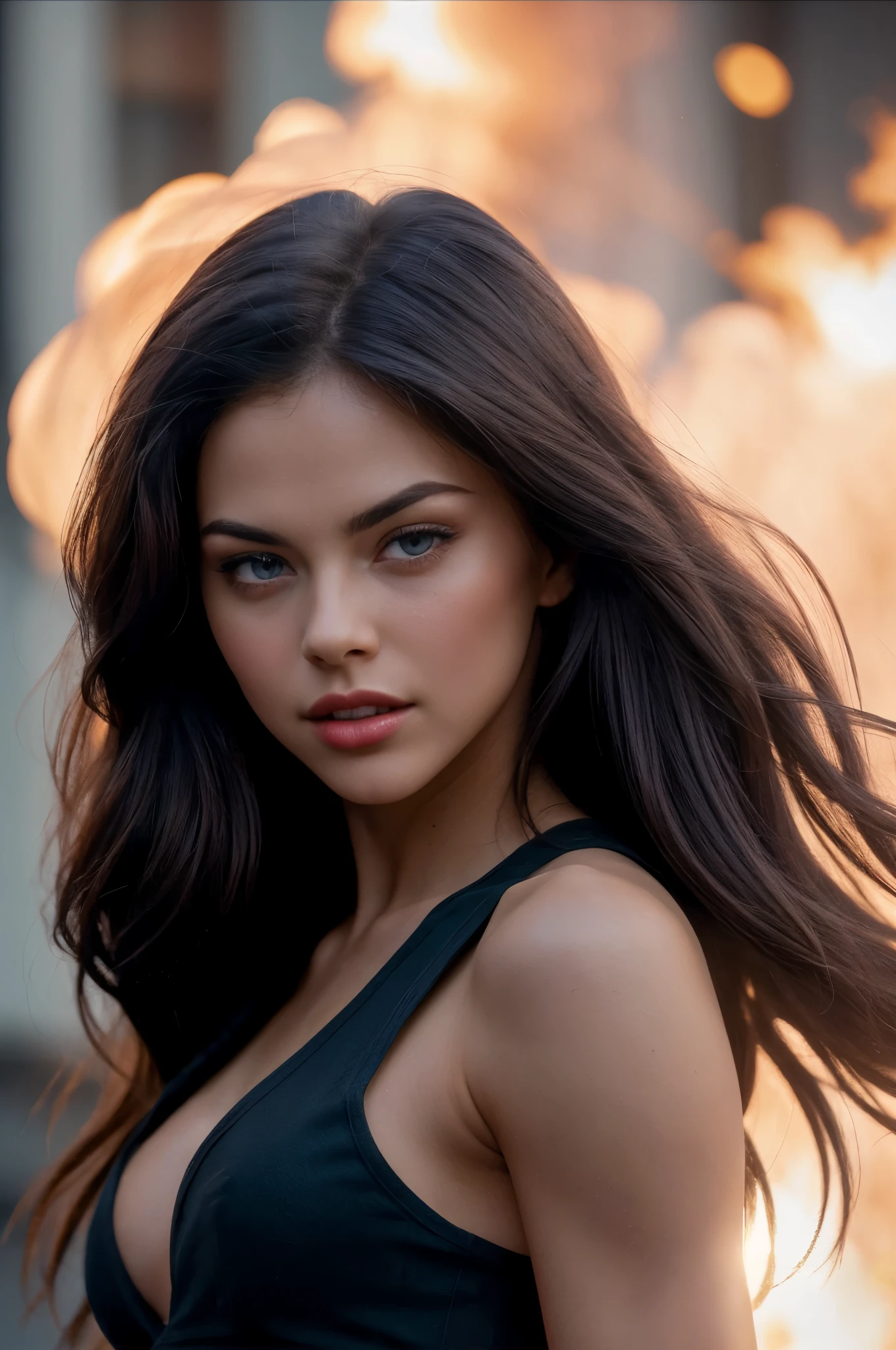 A brunette woman