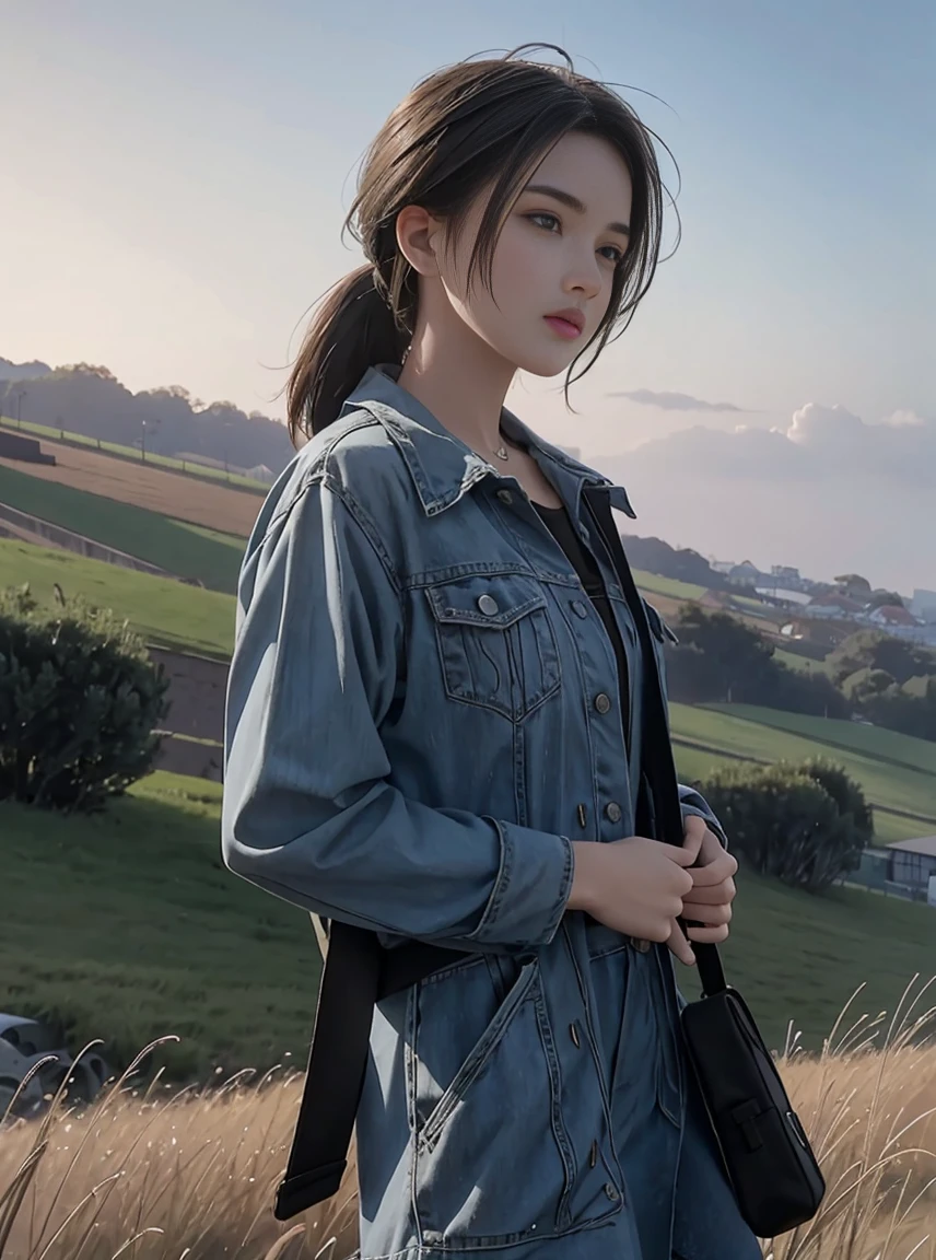 a girl on a hill,octane render,trending on artstation,
masterpiece, best quality,8k UHD,ultra high res,photorealistic,