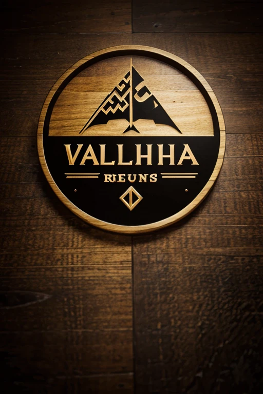 create a logo design for a bar restaurant with the name valhalla