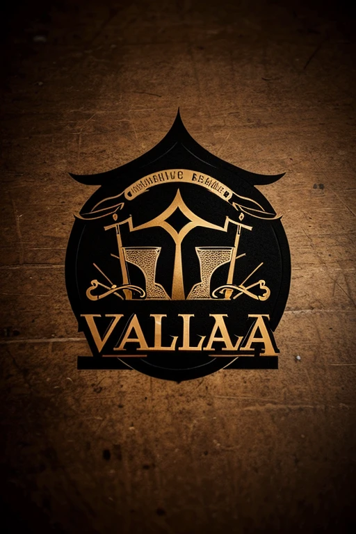 create a logo design for a bar restaurant with the name valhalla
