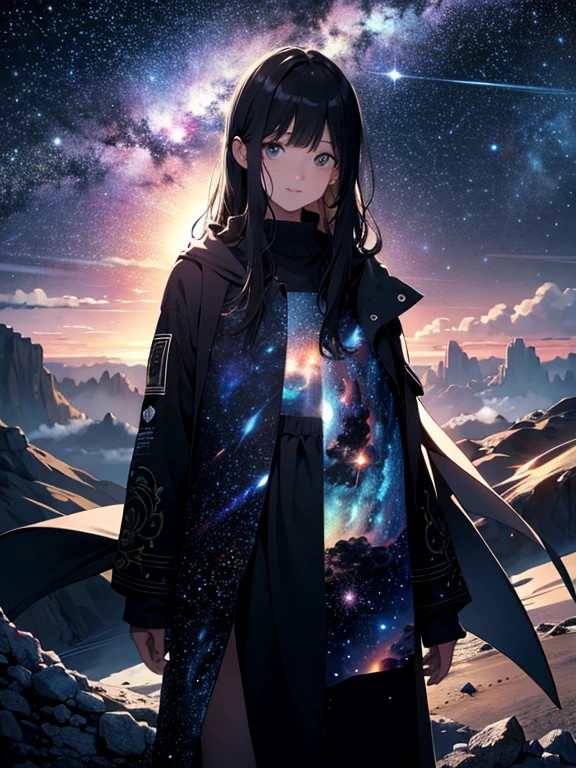 Ultra-realistic 8K CG masterpiece, best quality representation, portraying millions of stars in the universe, with intricately detailed backgrounds featuring a deep space canvas, totally black backdrop dotted with tiny, twinkling specks of light, delicate patterns of constellations in various intricate designs, and complicated details of nebulae and galaxies, each star meticulously rendered to perfection, capturing the vastness and mystery of the cosmos, a true testament to the power of imagination and technology.