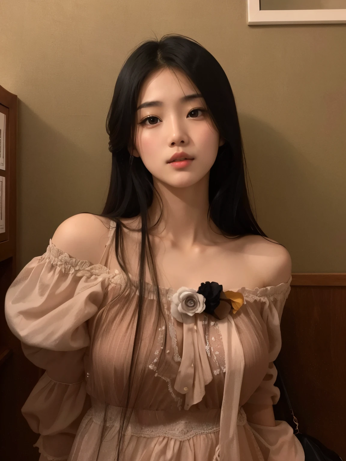there is a woman that is taking a selfie in a mirror, Ulzzang, linda mulher sul-coreana, linda jovem coreana, linda jovem coreana, Xintong Chen, beautiful chinese model, coreana, wenfei you, Xisionwu, Bela Delfina, sakimichan, Jinyoung Shin, a young Asian woman, chinesa, beautiful asian girl