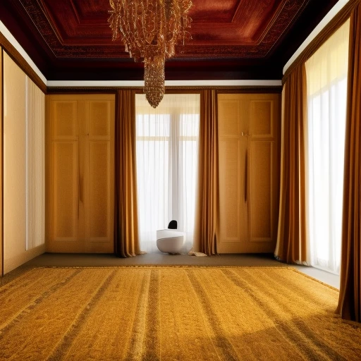 A mature woman alone in a secure room, 
high quality, 4k, ultra-detailed, 
realistic:1.37, HDR, studio lighting, 
fine art, vibrant colors, sharp focus, 
photorealistic portrait, wood texture, 
HD lace curtains, metallic door, 
modern interior design, peaceful ambiance, 
subtle shadows, sophisticated atmosphere, 
elegant posture, confident expression.