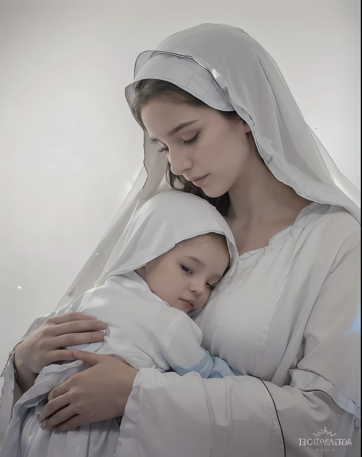 (((Holy virgin mary mystical rose-black and Jesus. . IN CUSTOM METALLIC COLORS mayan blue russian costume))) luminoso, obra maestra, (Mejor calidad: 1.2), (super fine: 1.2), illustration, (extremadamente delicado y hermoso: 1.2), movie angle, flotante, (Hermoso detalle ojo: 1.1), (detalle de luz: 1.1), Movie Lights, Cielo delicado, ojos azules, (cola de caballo alta: 1. 1), capa, Ojeteador, cielo estrellado, (light particles: 1.1) Dibujo, flor. (obra maestra), (Mejor calidad), (fotorrealista:1.3), 8k, textura de piel detallada, Textura de tela detallada, hermoso rostro detallado, detalles intrincados, ultra detallado (Cuerpo completo:1.2)
Traducido con DeepL.con (Free version)