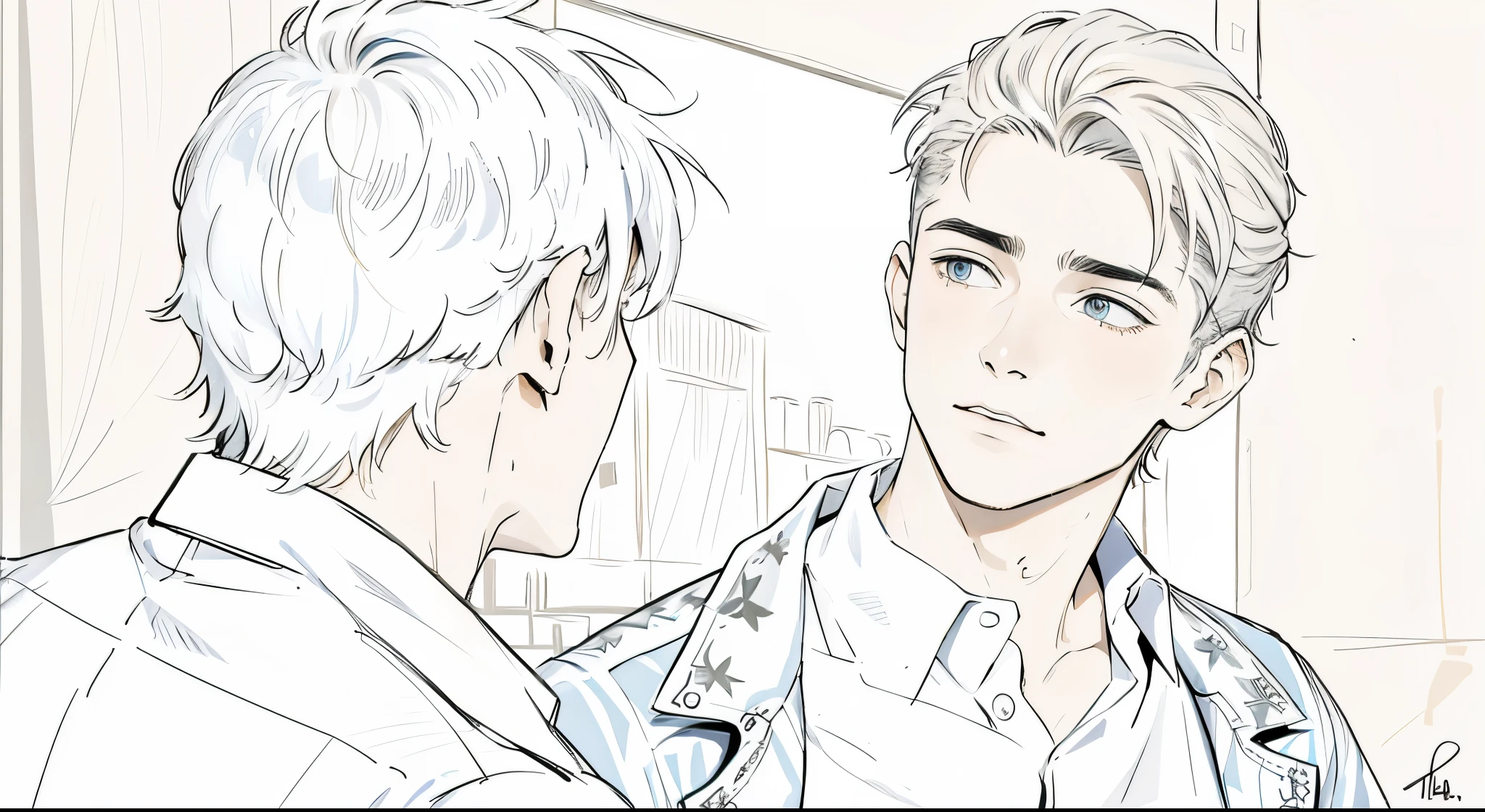 The young man is and asks his friend to leave him alone.