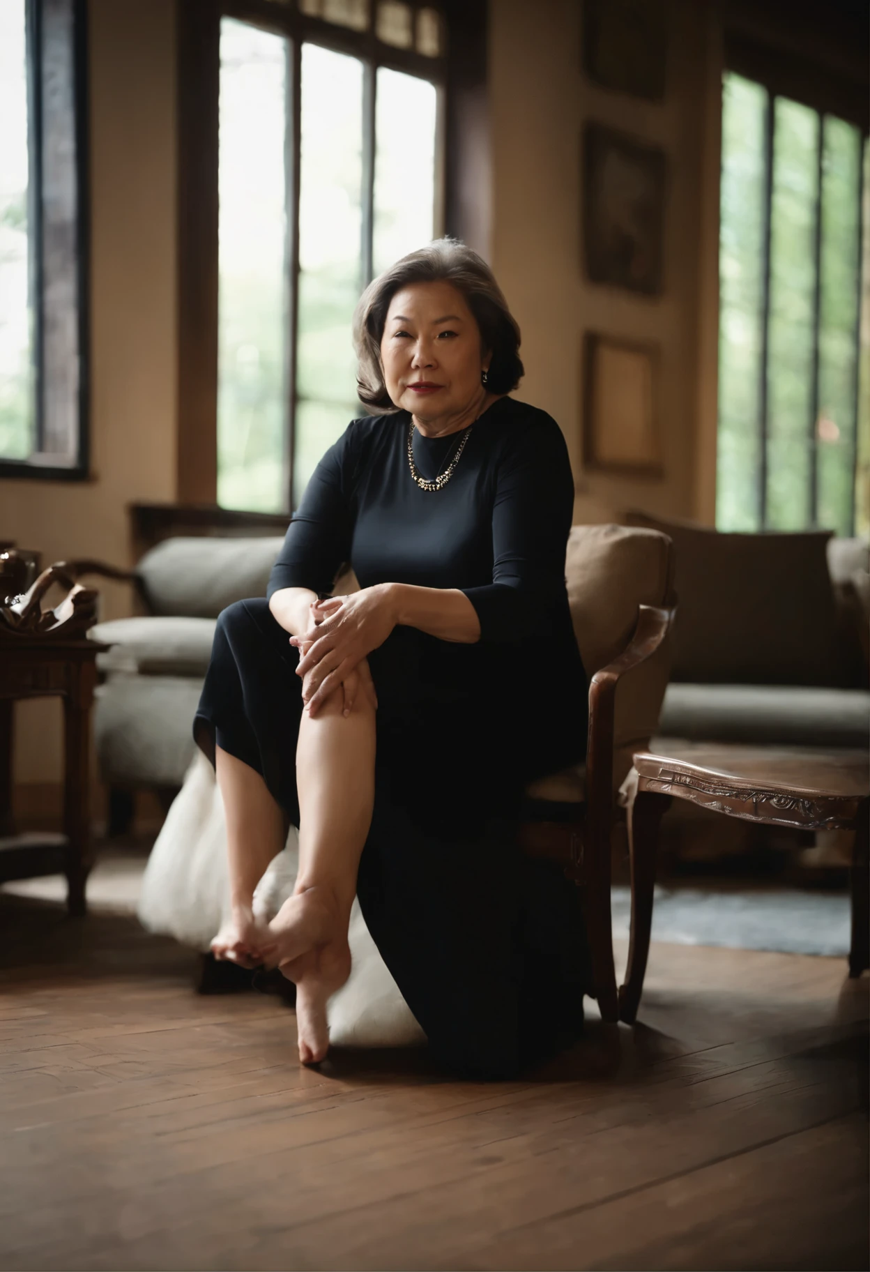 Ladies over 50, big breast figure, wide ass, Otoko's Hall々It was, Wrinkle, Very violent woman, Strong aunt, beautiful thick woman, thick legs, Noble, セクシーなcontrol的なポーズ, control, Queen, Asian ancestry