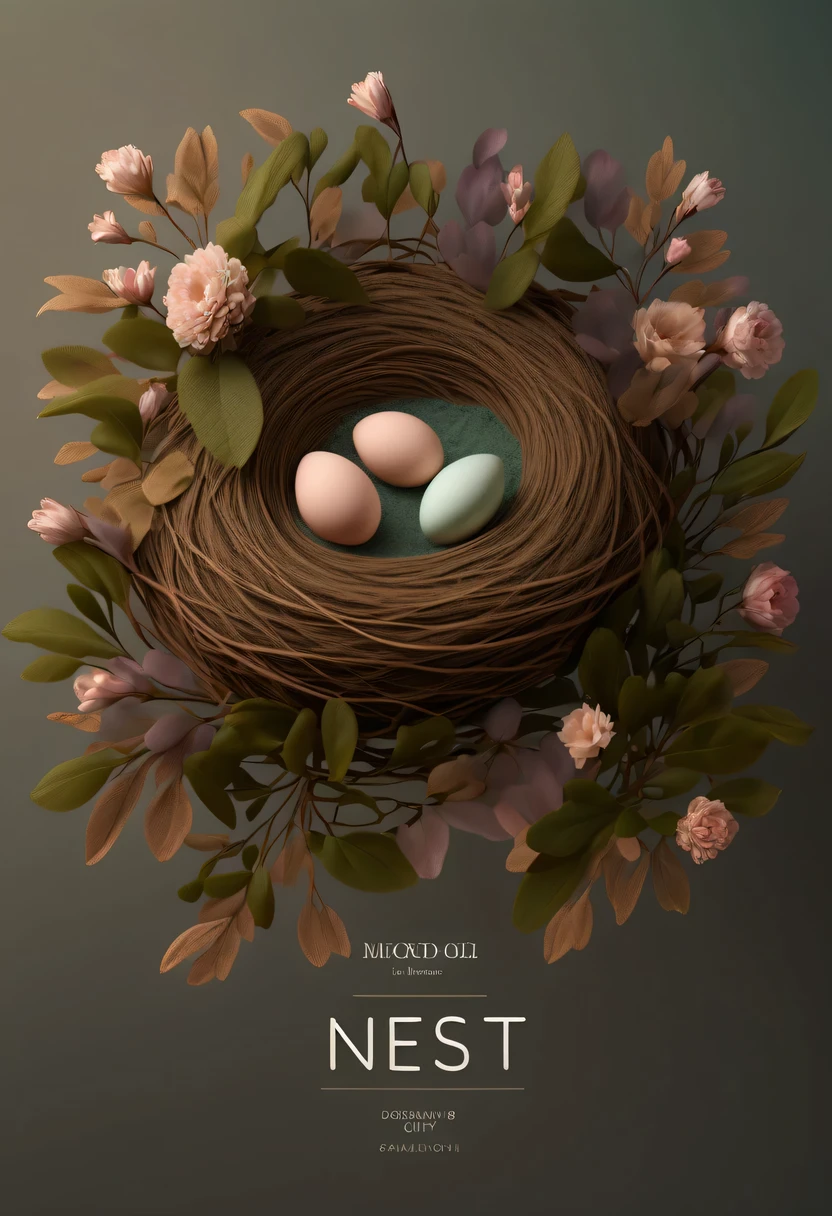 Nest,pastel tones,Light style,Comfortable and calm,nature,warm and cozy,garden,hyper detailed masterpiece, Dynamic, good quality,Floating Extra Large Ethereal Dream DonMW15pXL