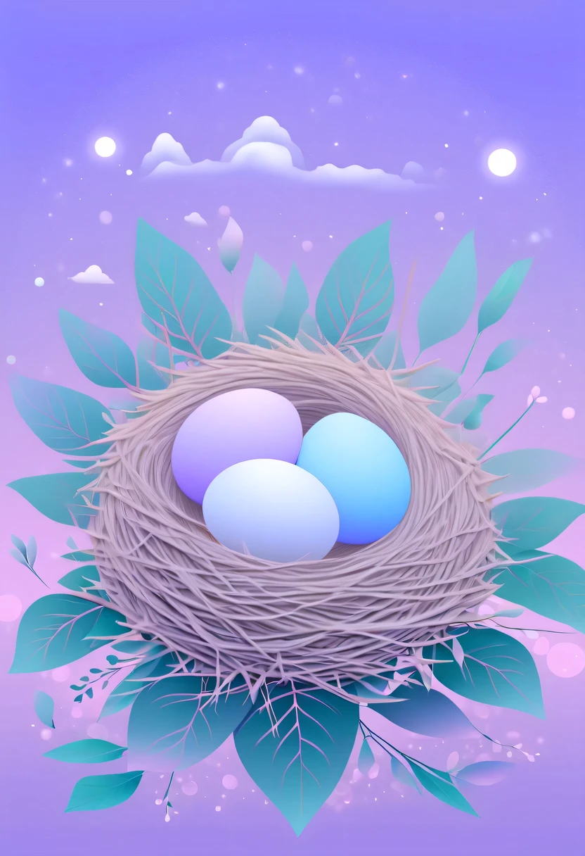 Nest,pastel tones,Light style,Comfortable and calm,nature,warm and cozy,garden,hyper detailed masterpiece, Dynamic, good quality,Floating Extra Large Ethereal Dream DonMW15pXL