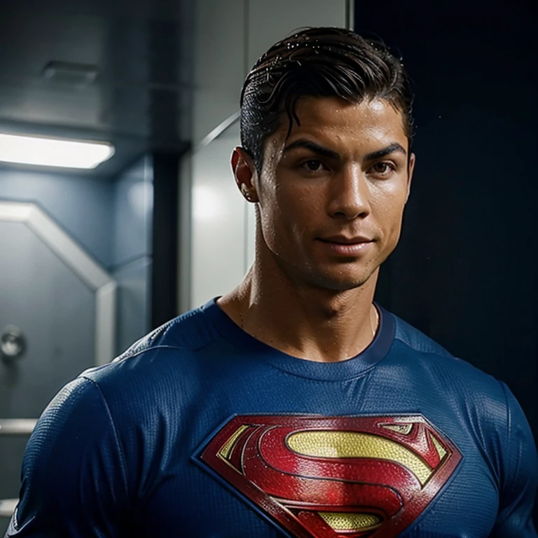 Cristiano ronaldo Wearing Superman