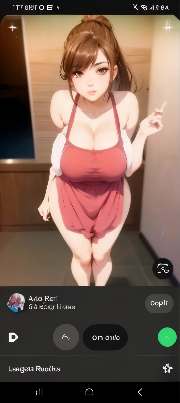 La misma chica pero sin ropa