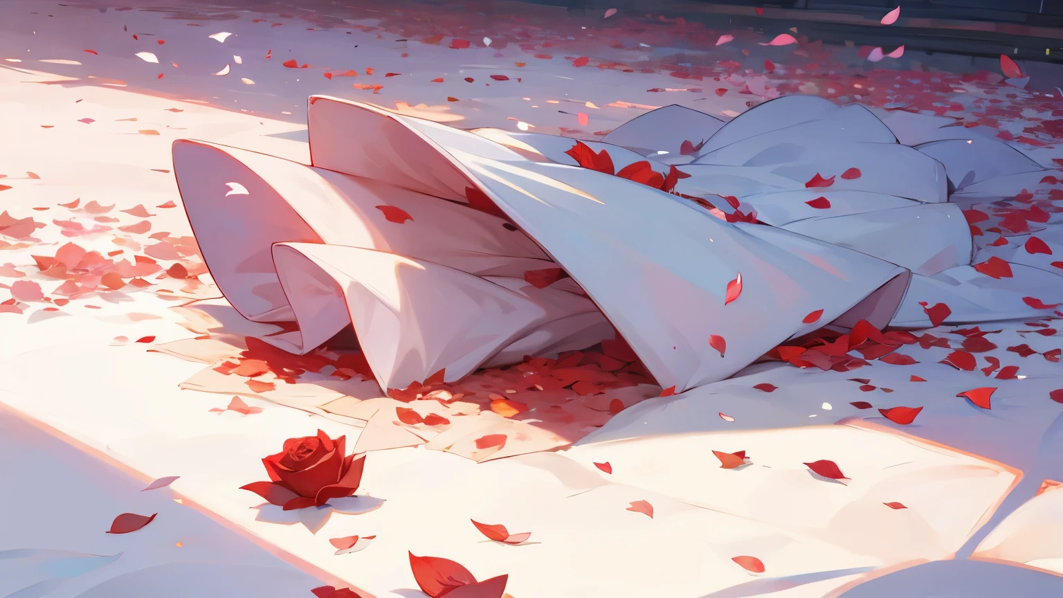Rose petal,Scattered petals。