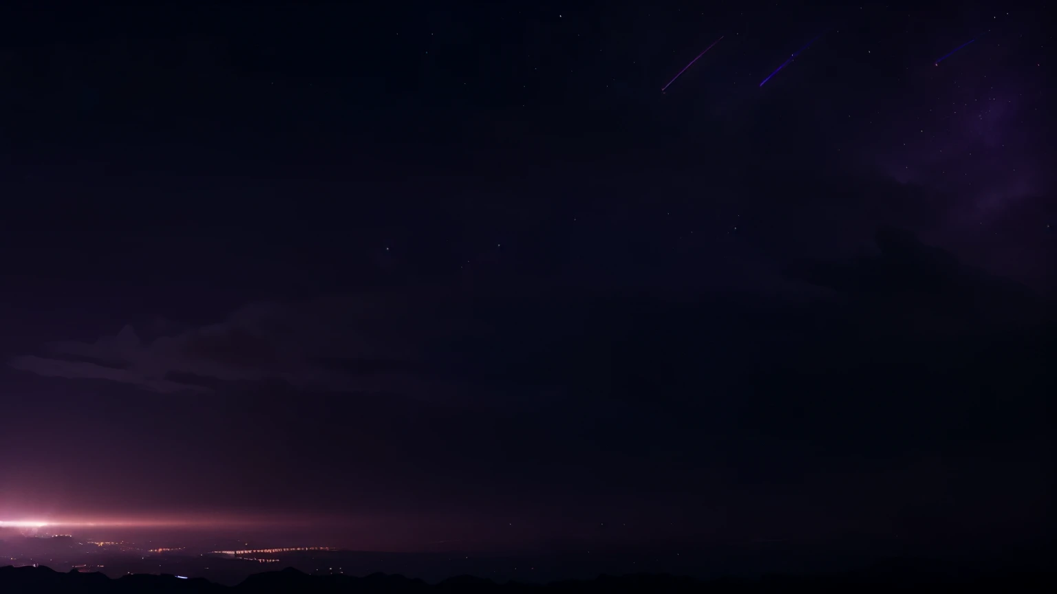 (extremely detailed 8k wallpaper), sky, night, award-winning photography, dramatic lighting, (light purple and dark colors), pink lights