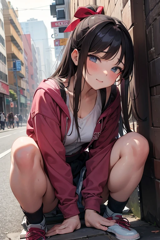 make a beggar girl have sex with a man on the street