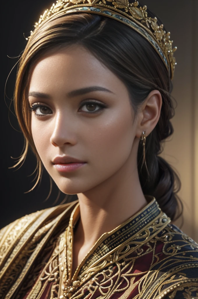 a highly detailed, photorealistic painting, best quality, ultra-detailed, professional, vibrant colors, sharp focus, studio lighting, bokeh, realistic texture and lighting, lifelike representation, incredible attention to detail, extreme clarity, high resolution, vivid hues, painstakingly rendered, masterfully crafted, accurate portrayal of light and shadow, precise brushwork, accurate perspective, true-to-life depiction, impeccable accuracy, minute details, realistic rendering, lifelike skin tones, intricate textures and patterns, lifelike facial features, realistic shadows and highlights, exquisite realism