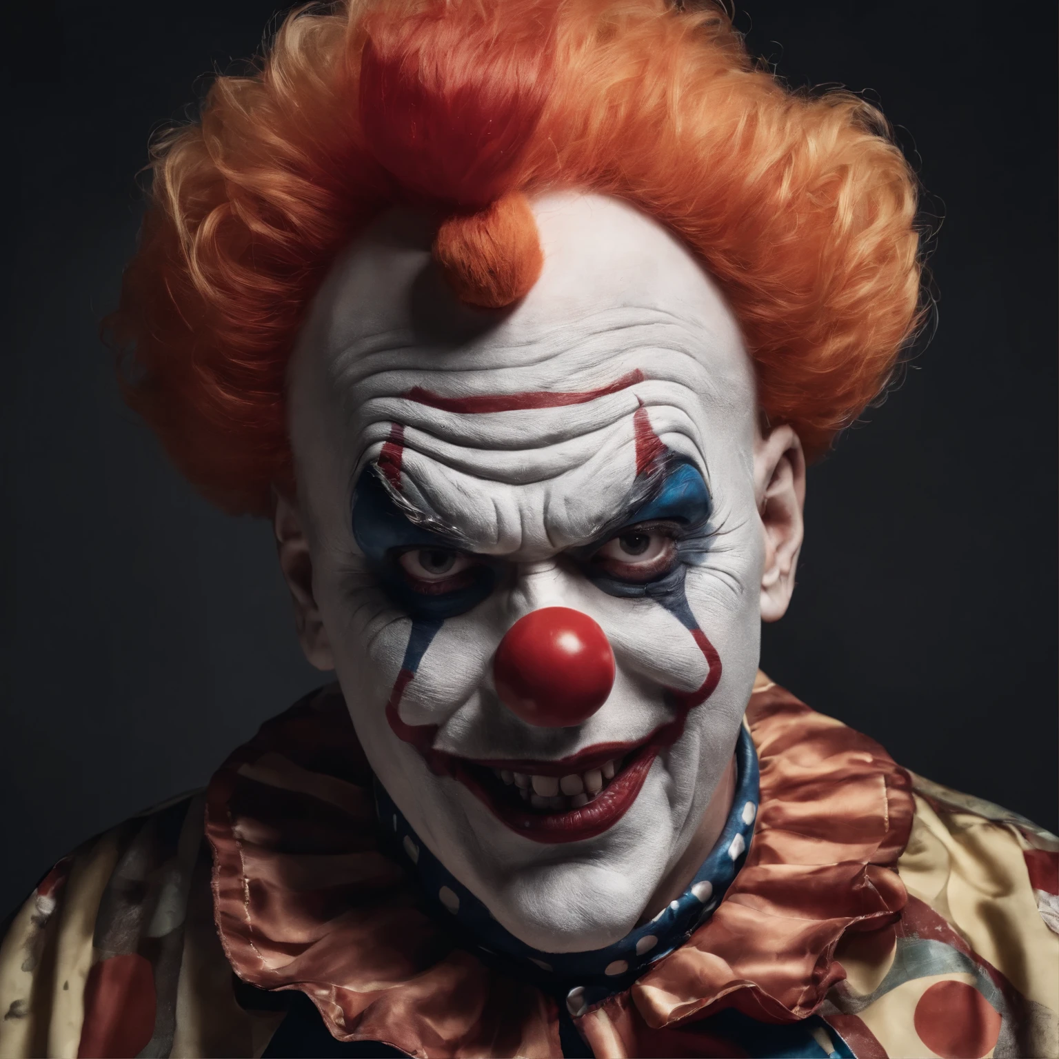 Old Scary clown, angry looking