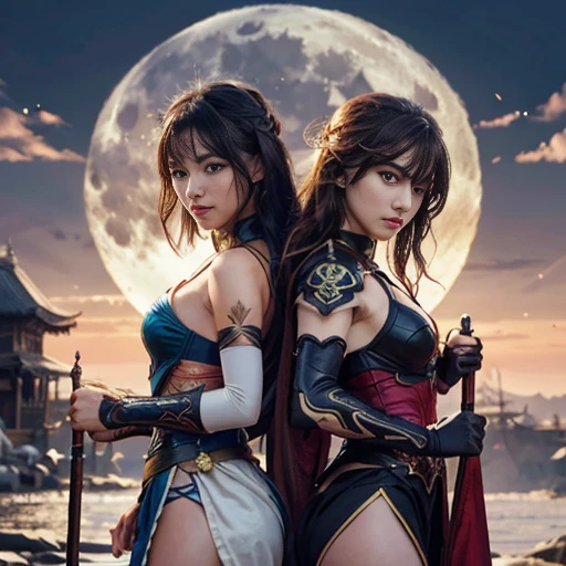 best quality, masterpiece, highres, wuxia 1girl, bikini, super gorgeous face, super gorgeous eye, super gorgeous hair, kung-fu planet fight