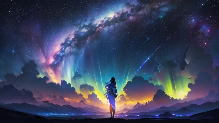 (Mejor calidad,4k,8k,high resolution,obra maestra:1.2),ultra detallado,(Realista,photoRealista,photo-Realista:1.37),Galaxia,estrellas,Superb view,vistoso,Espacio profundo,sparkling estrellas,nubes estelares,ethereal beauty,maravillas celestiales,galaxias luminosas,nebulosas doradas,tonos vibrantes,Cosmic splendor,Formaciones nebulosas,constelaciones encantadoras,Luces deslumbrantes,magnificent astronomical landscape,vistas impresionantes,astronomy obra maestra,star lighting,Unlimited expanse of the universe,fascinating cosmic dance,dreamy celestial patterns,espectacular escaparate celeste,dynamic interstellar scene,majestad extraterrestre,lienzo de arte lleno de estrellas,celestial explosion of color,tapiz estelar de maravilla,Cosmic Kaleidoscope,Celestial Show,hypnotic representation of space,exquisite harmony of colors,intergalactic symphony,lustrous radiance of the Galaxia,cosmic obra maestra,polvo de estrellas brillante,sistemas solares brillantes,belleza de otro mundo,Planetas luminosos,evocative celestial dreamscape,horizontes lejanos,interstellar paradise,joyas celestiales,pure energy of the universe,intergalactic light show,Cosmic Journey,stargazing dreamscape,luminescent estrellas,vislumbrar el cosmos,galaxias iluminadas,deslumbrante panorama celestial,vivid cosmic views,espectacular obra de arte celestial,Maravillas celestiales,picturesque star clusters,Fuegos artificiales celestiales,ilustre cielo nocturno,retrato celestial de maravilla, bright cosmic auroras, sublime despliegue celestial, Encantamiento celestial, ethereal celestial light show, radiant celestial symphony, Fascinante ballet celestial, cautivador cuadro celestial, heavenly fusion of colors, tempting heavenly composition, celestial symphony of colors