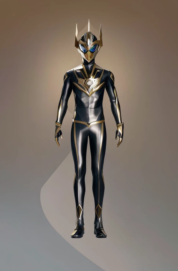 imagem arafed de um homem em um traje preto e dourado, novo design de conceito de fantasia, conceito de corpo inteiro, conceito de personagem de corpo inteiro, Armadura Conceitual, gold sci-fi armor, armadura preta e dourada, Personagem conceitual, arte conceitual acabada, detailed conceito de corpo inteiro, detailed conceito de corpo inteiro art, Uniforme preto dourado, armadura de obsidiana de ouro, conceito de corpo inteiro art