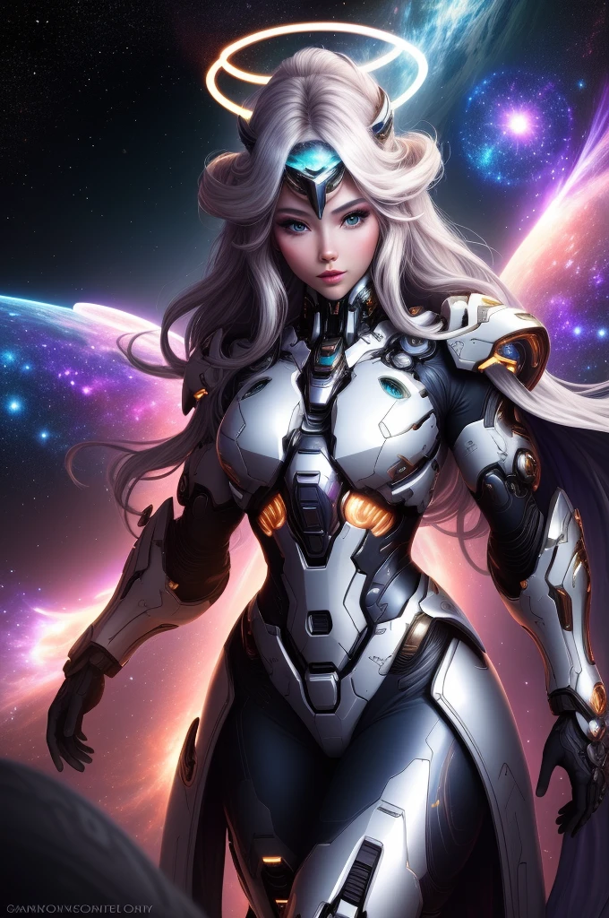 Surreal Beauty Chief, whole body, beauty,charming,sexy,Galaxy background highlights the halo in the background