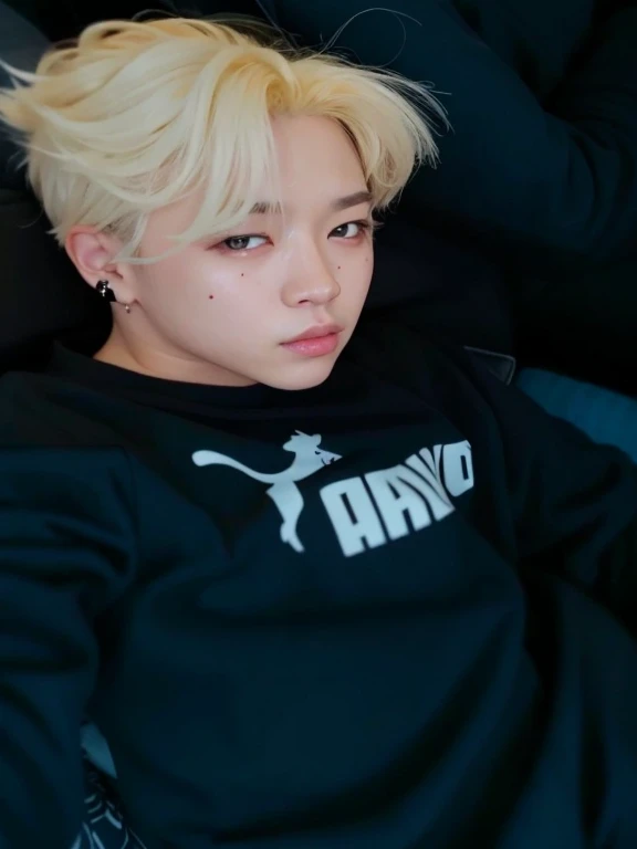 um close up de uma pessoa com uma camisa preta em, Jimin\the full lips, park Jimin, accurate Jimin face, Jimin, Jimin\o nariz grego, Jimin\the right eyelid is swollen, taejune kim,Jimin de cabelo preto, Jimin, Kim Doyoung, hyung tae, Jungkook, Jimin, adorable and pale korean face, realism