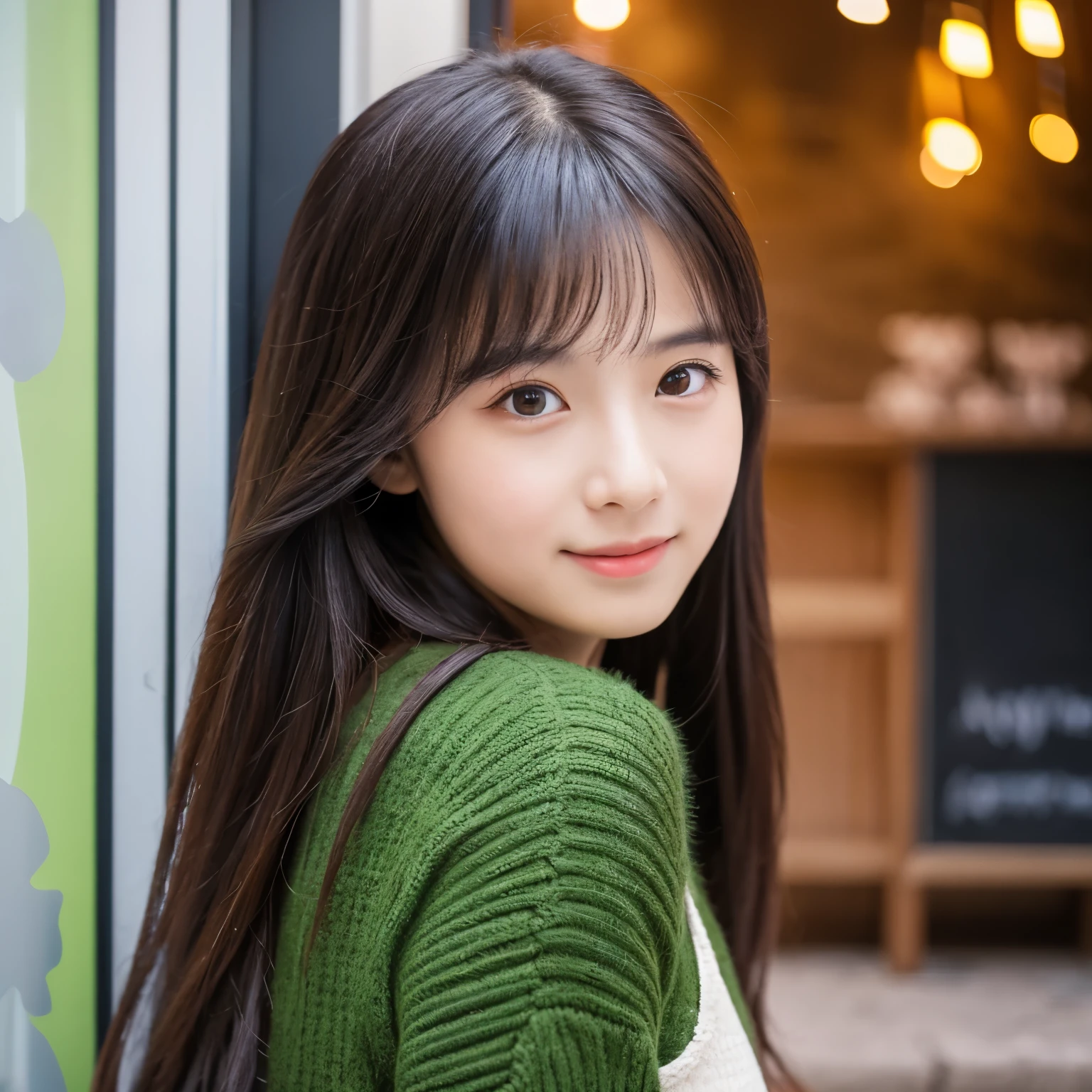 Girl giving a