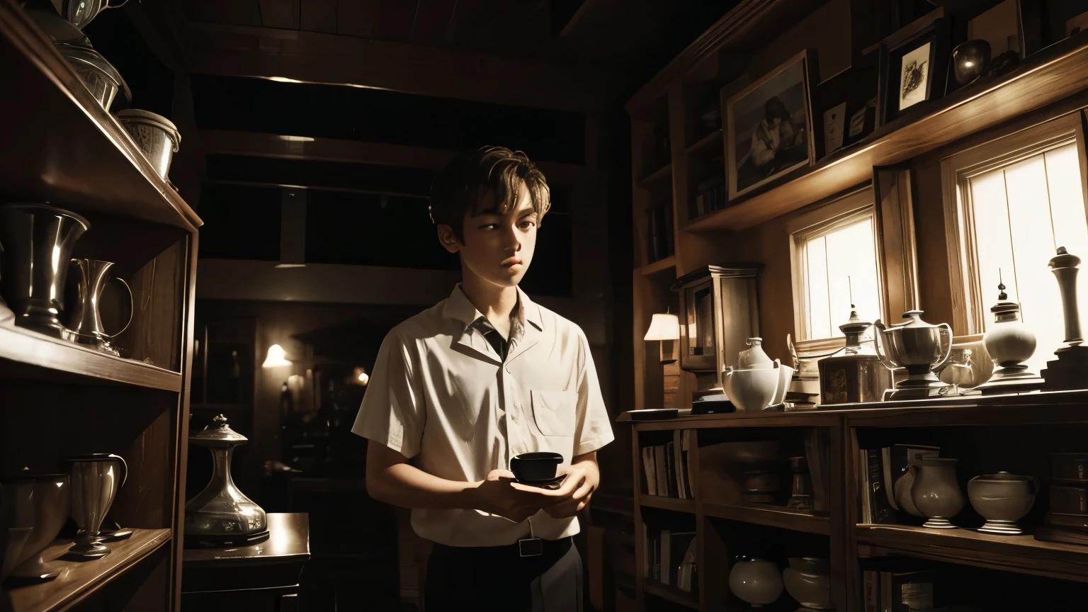 One rainy night, Lucas found an old black and white short film in an antiques store.