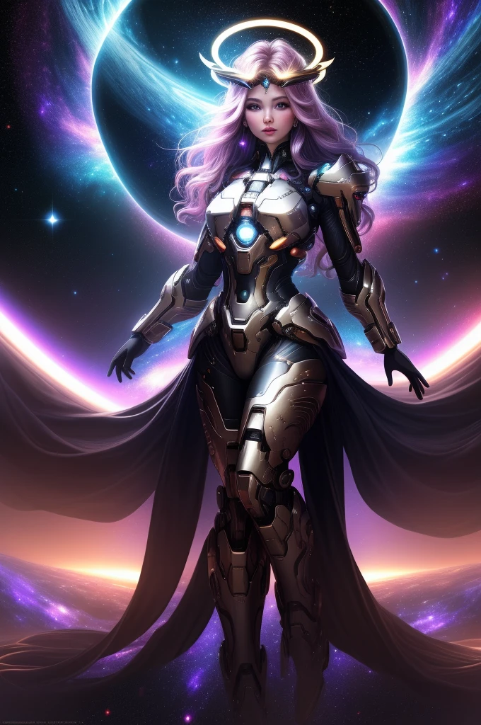 Surreal Beauty Chief, whole body, beauty,charming,sexy,Galaxy background highlights the halo in the background