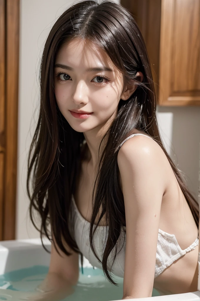 Ulchan-6500-v1.1, (RAW photo:1.2), (realistic:1.4), beautiful detailed girl, very detailed eyes and face, beautiful and detailed eyes, that&#39;ridiculous, 信じられないほどridiculous, huge file size, Super detailed, High resolution, very detailed, highest quality, table top, shape, very detailed, nffsw, unified, 8k wallpaper, wonderful, small details, table top, highest quality, Highly detailed nffsw unified 8k wallpaper, face light, bar counter, 1 girl, , ((Super detailed)), ((dynamic pose))), (camel toe), (half), (open your mouth)),(((look down)),skirt,((droopy eyes)),((round face)),((curl the inside of the hair)),medium hair,((half-open eyes)),