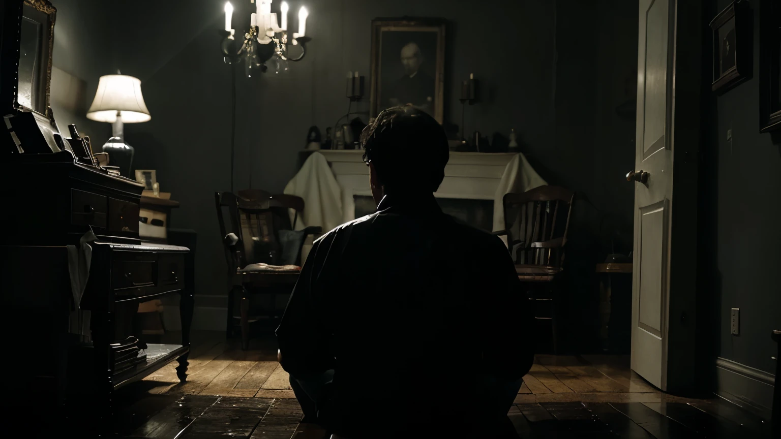 One rainy night, Lucas found an old black and white short film in an antiques store. Watching it in his dark house, he realized that each sinister scene represented disturbing events from his own life.