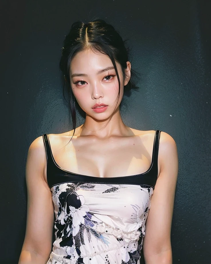 Un primer plano de una mujer con un vestido posando para una foto, jennie rosa negro, parque roseanne de blackpink, jossi de blackpink, Jinyoung Shin, gongbi, heonhwa choe, hermosa mujer surcoreana, hermosa joven coreana, kiko mizuhara, TaeJune Kim, xisionwu, modelo de moda femenina coreana, jaeyeon nam, jia