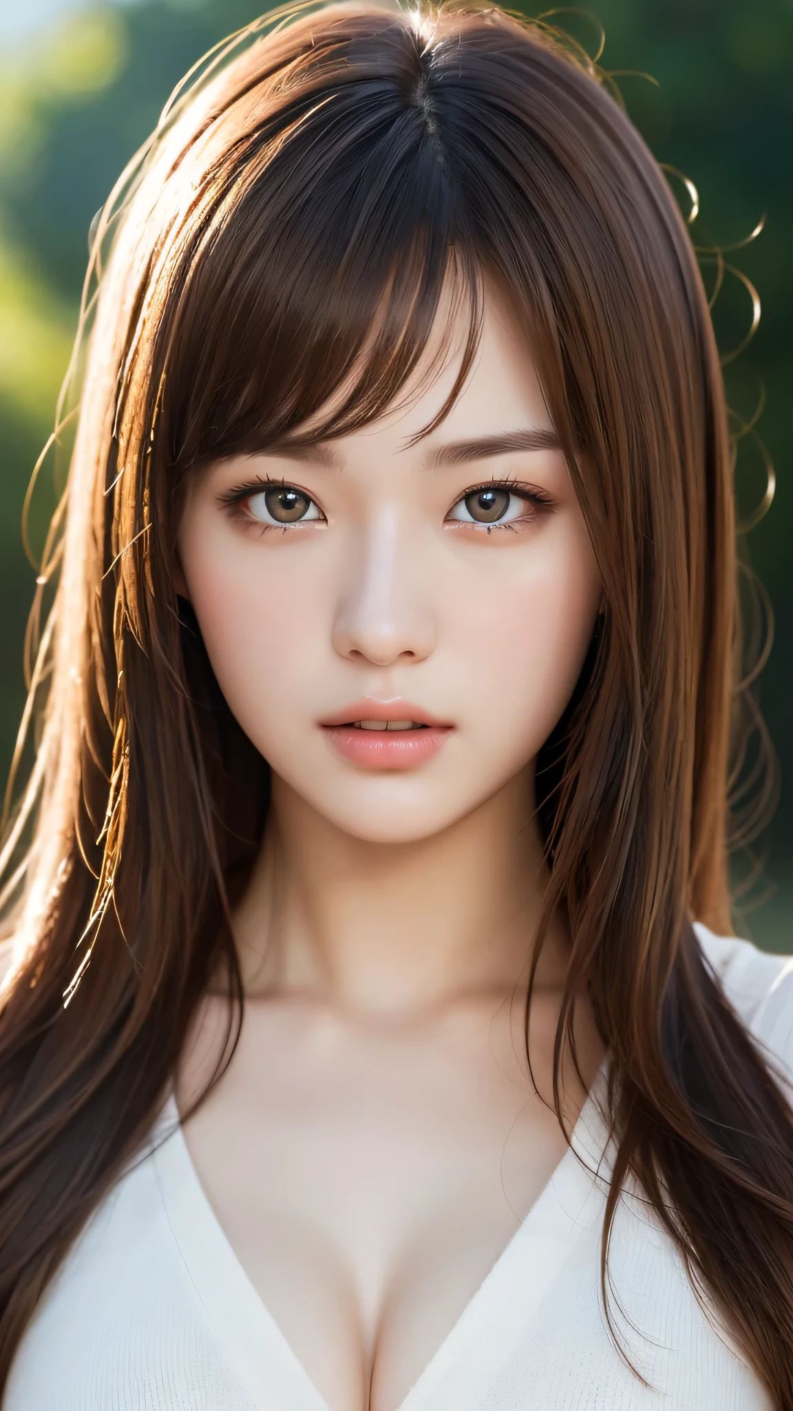 (1girl), Brown hair, Amazing face and eyes, (amazingly beautiful girl), Brown hair, (Best Quality:1.4), (Ultra-detailed), extremely detailed CG unified 8k wallpaper, Highly detailed, raw color photos, Professional Photography, depth of fields,