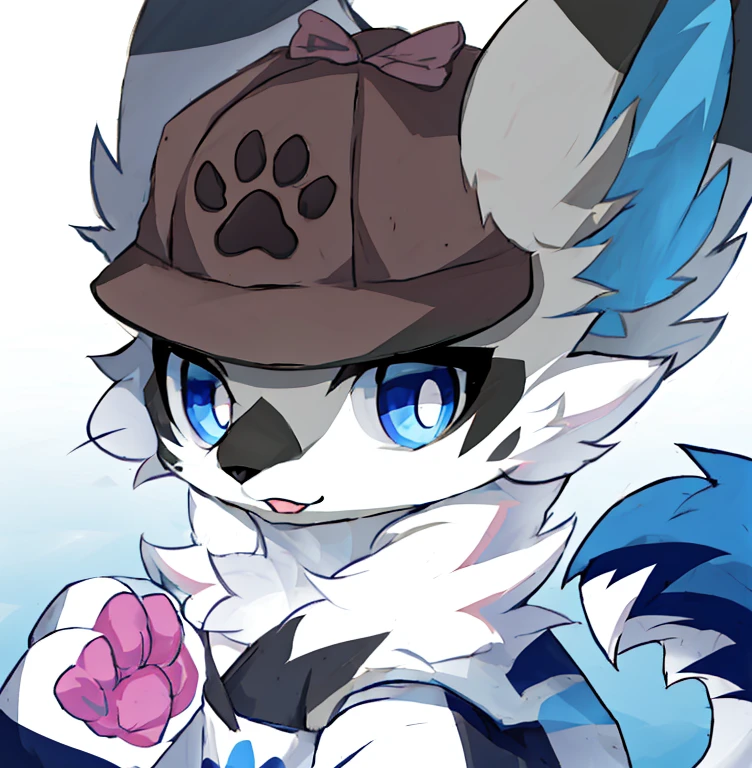 anime cat，There are hats and paw prints on the face, Ferson!!!!, Ferson art, female Ferson, furry Ferson, Ferson commission, wolf Ferson, Ferson furry art commission, Furan Affinity Committee, furry art!!!, Ferson, furaffinity Ferson, Professional furry drawing, furry characters, hyena Ferson