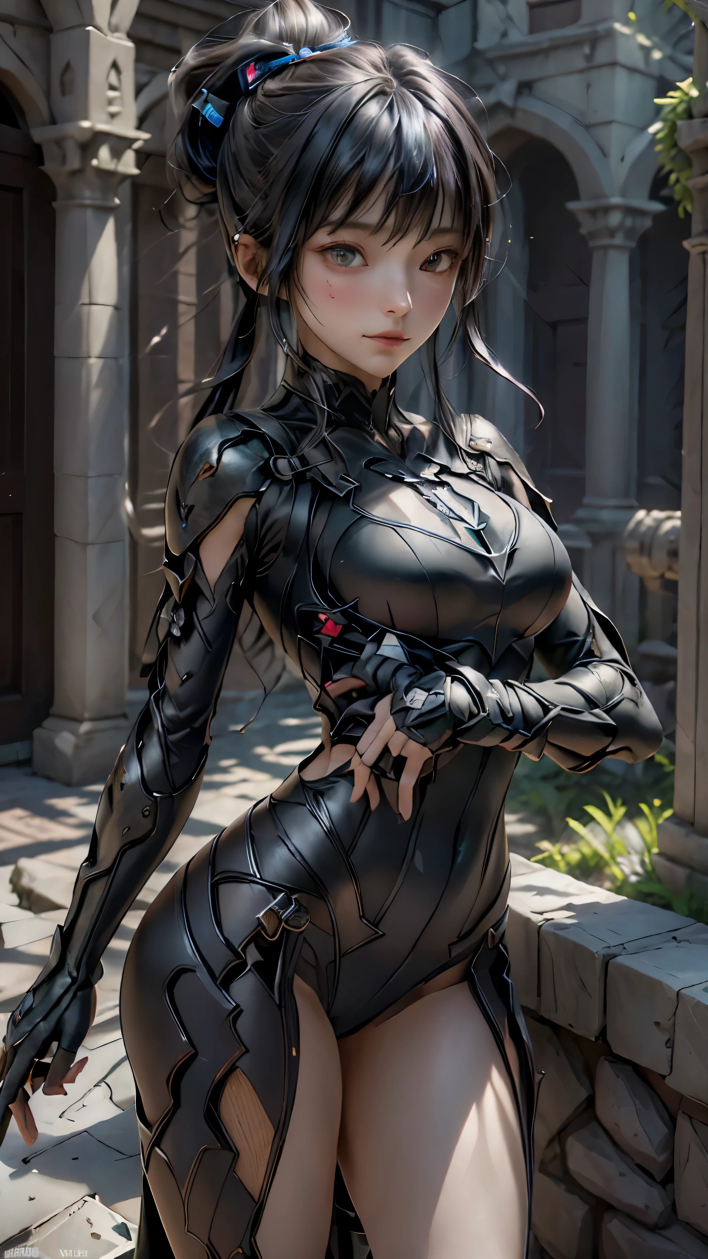 ((highest quality)), ((masterpiece)), (be familiar with:1.4), 。.。.。.3D, beautiful cyberpunk woman image,nffsw(high dynamic range),ray tracing,NVIDIA RTX,super resolution,unreal 5,scattered below the surface,PBR texturing,Post-processing,anisotropic filtering,written boundary depth,maximum clarity and sharpness,multilayer texture,Albedo and specular maps,surface shading,Accurate simulation of light-matter interactions,perfect proportions,octane rendering,two-tone lighting,wide aperture,Low ISO、White balance、Rule of thirds、8,000 students、((Holding a sword in your hand))