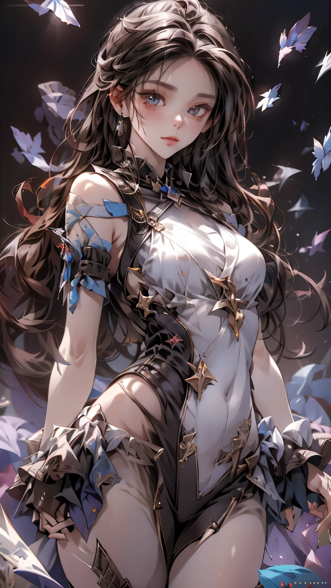 ((highest quality)), ((masterpiece)), (detailed:1.4), 。.。.。.3D, beautiful cyberpunk woman image,nffsw(high dynamic range),ray tracing,NVIDIA RTX,super resolution,unreal 5,Scattered beneath the surface,PBR texturing,post processing,anisotropic filtering,Depth of bounds written,maximum clarity and sharpness,multilayer texture,Albedo and specular maps,surface shading,Accurate simulation of light-matter interactions,perfect proportions,octane rendering,two-tone lighting,wide aperture,Low ISO、White balance、Rule of thirds、8K students、((Holding a sword in your hand))(((Look back and look back)))