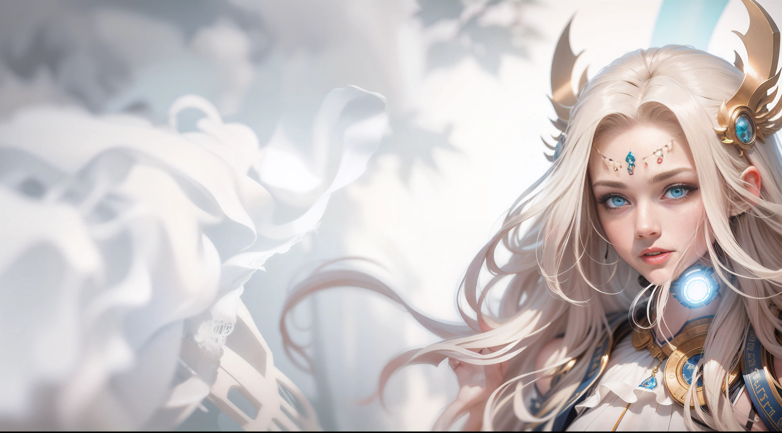 High-quality masterpiece, exquisite facial features, 4K picture quality, brilliant light and shadow, Tyndall effect, halo, messy hairstyle, juvenile gorgeous scene, exquisite clothes, unkempt hair, beautiful and detailed eyes, dynamic angle, gorgeous hair, detailed light and shadow all over the body --auto
