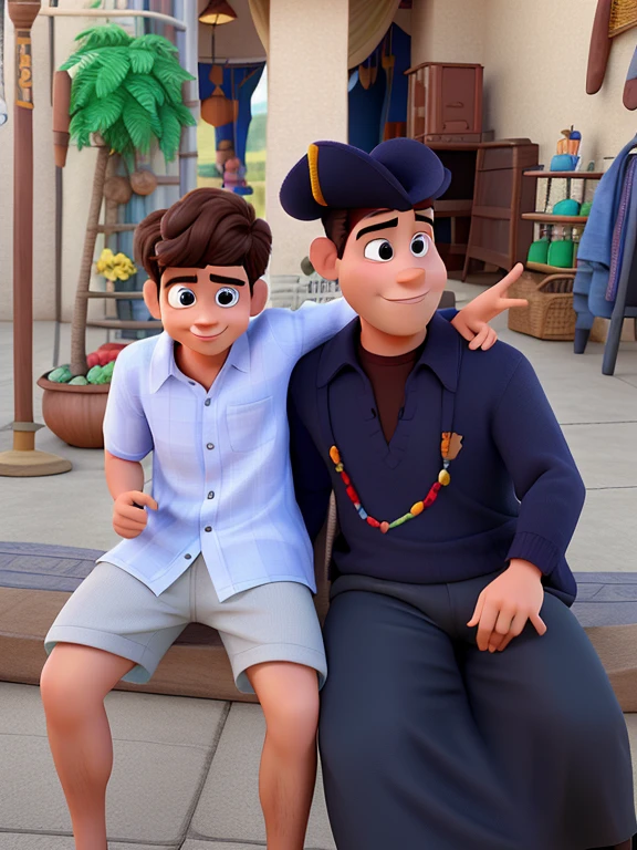 Um homem estilo disney pixar, alta qualidade, melhor qualidade