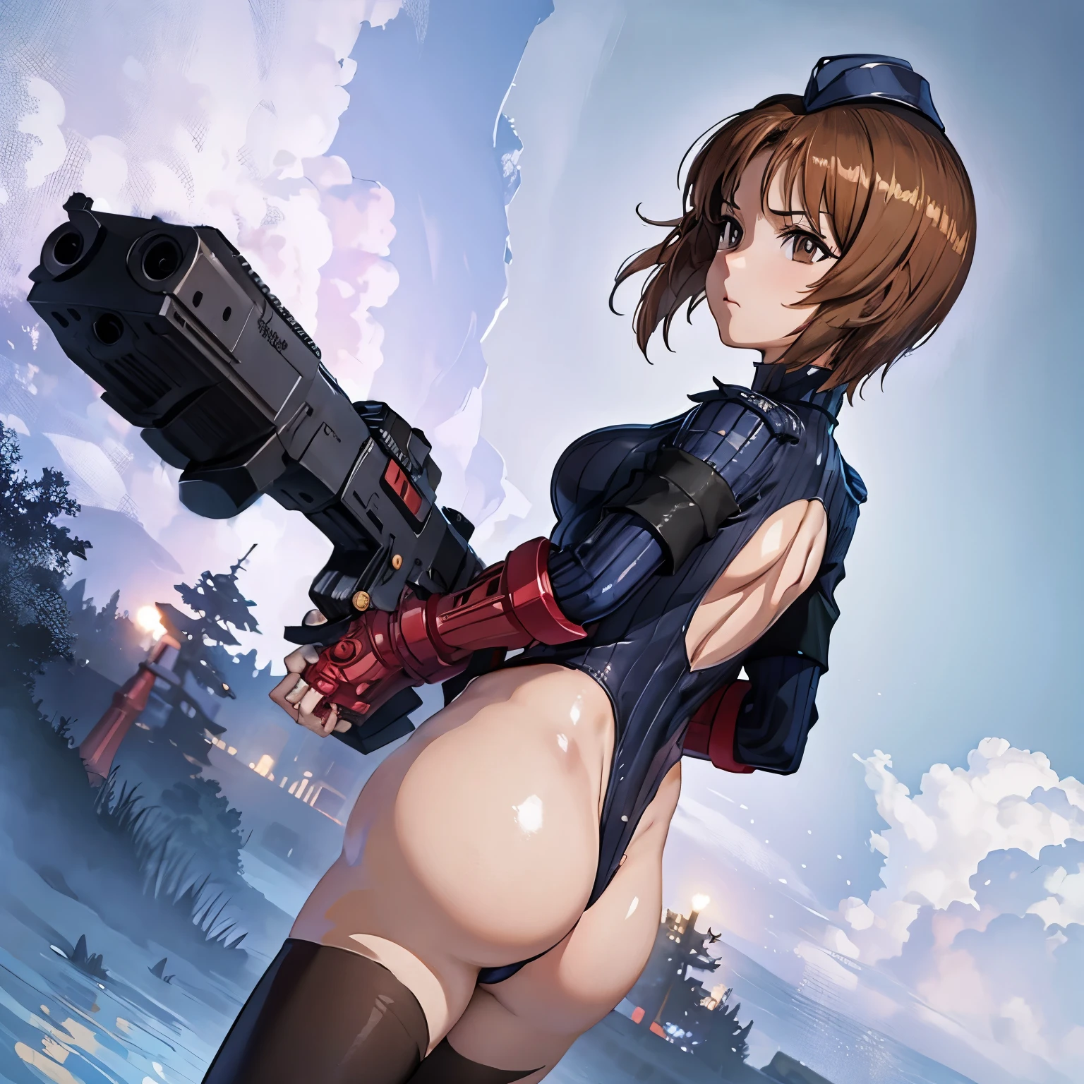 rifle, assault rifle, gun