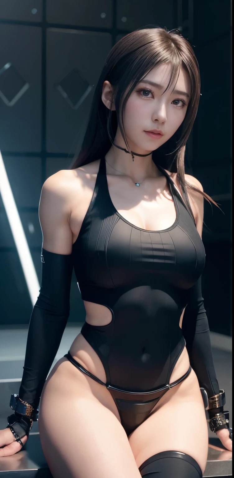 masterpiece、((volleyball uniform))、 ((beautiful girl:1.4))、metal chest protector、((metal bikini))、mechanized body、Mechanized chest and abdomen、mechanized occiput、Mechanized legs、mechanical joint、Black metallic suit tight to the body、Are standing、tied up、金属robot、((cyberpunk background))、(neon light)、(Futuristic machine factory background)、Cyberdyne、artificial body、All metal body、ironwork、abdominal mechanism、((robotアームとハンド))、((robotの足))、((machine neck))、Inside the spaceship、beautiful girl、16 years old、asian beauty, (Abdomen exposes actuators and cables)、首から下は金属製robotの本体です、Complex 3d rendering beautiful porcelain profile super get used to itd female android face、cyborg、robot部品、150mm、Soft light in a beautiful studio、rim light、vivid details、gorgeous cyberpunk、Ren Hao、超realistic、anatomical、facial muscles、cable wire、microchip、elegant、beautiful background、octane rendering、HR giger style、8K、highest quality、masterpiece、enlightenment、very delicate and beautiful、 非常にget used to itなCG、unity、wallpaper、(realistic、Photoreal:1.37)、wonderful、get used to it、masterpiece、highest quality、official art、Highly get used to itd CG unity 8k wallpaper、absurd、incredibly absurd、、robot、silver beads、Full body Esbian、sit on top