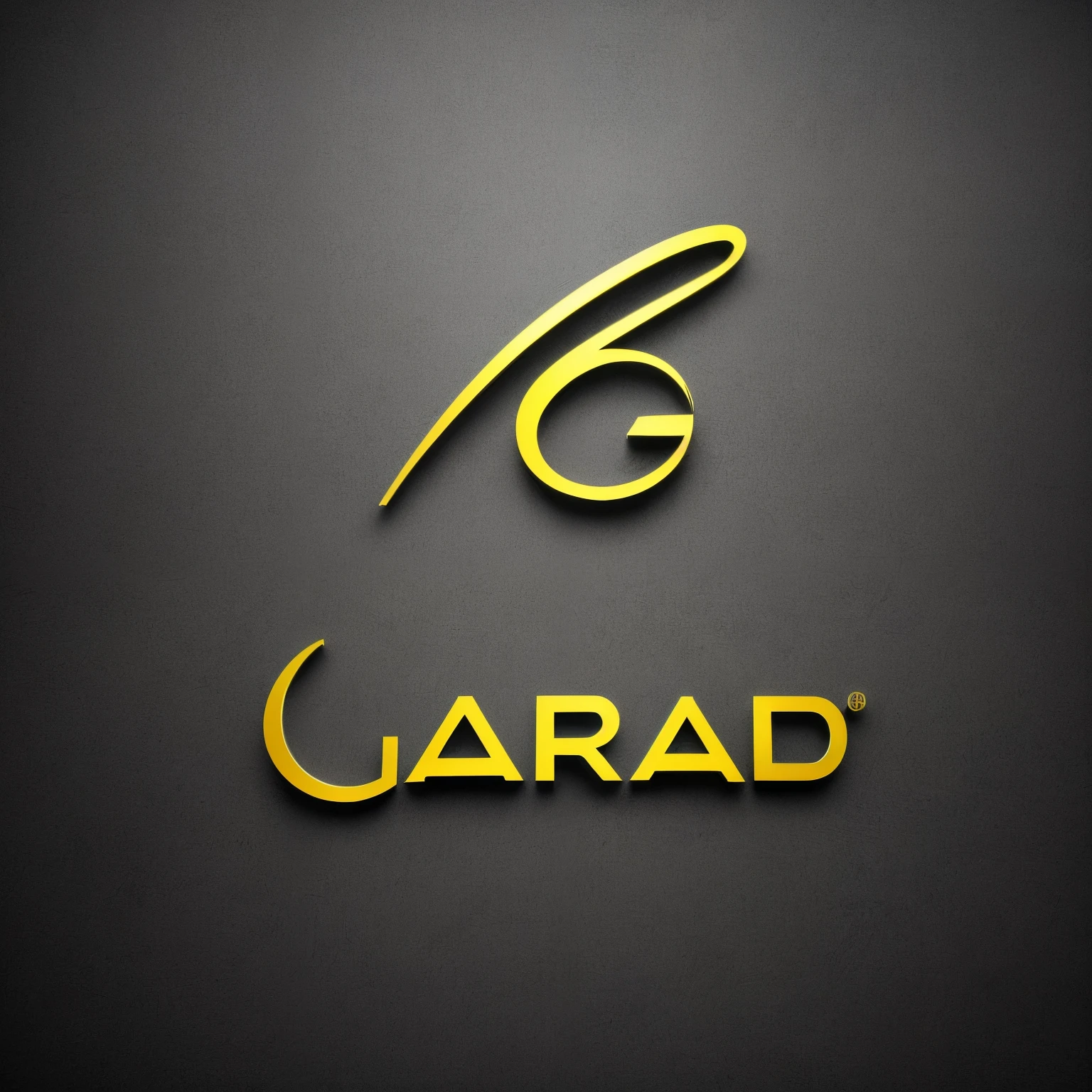 Foto RAW em sequencia, uma imagem 3D do logotipo "Apip Junaedi" ((detalhes das linhas curves e sombras realistas)), cor preta intenso, Bright lighting, efeito profundo, textura premium, graphic design masterpiece, logo design, tecnologia 3D, detalhes precisos, moderno, Futuristic Design, luxurious appearance.