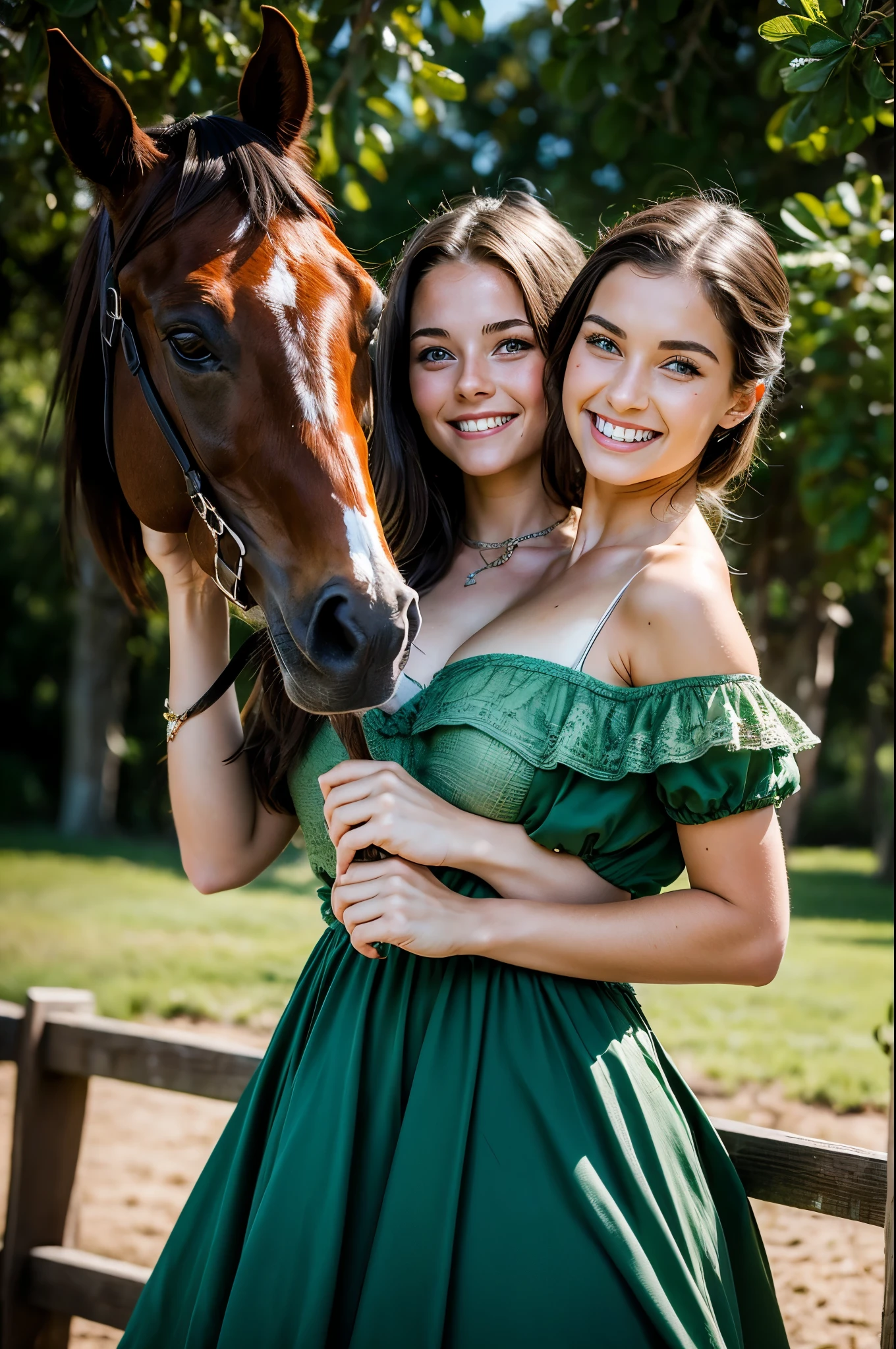 2heads, two headed girl, age 17, pretty, equestrian, horseback riding, British, wealthy,