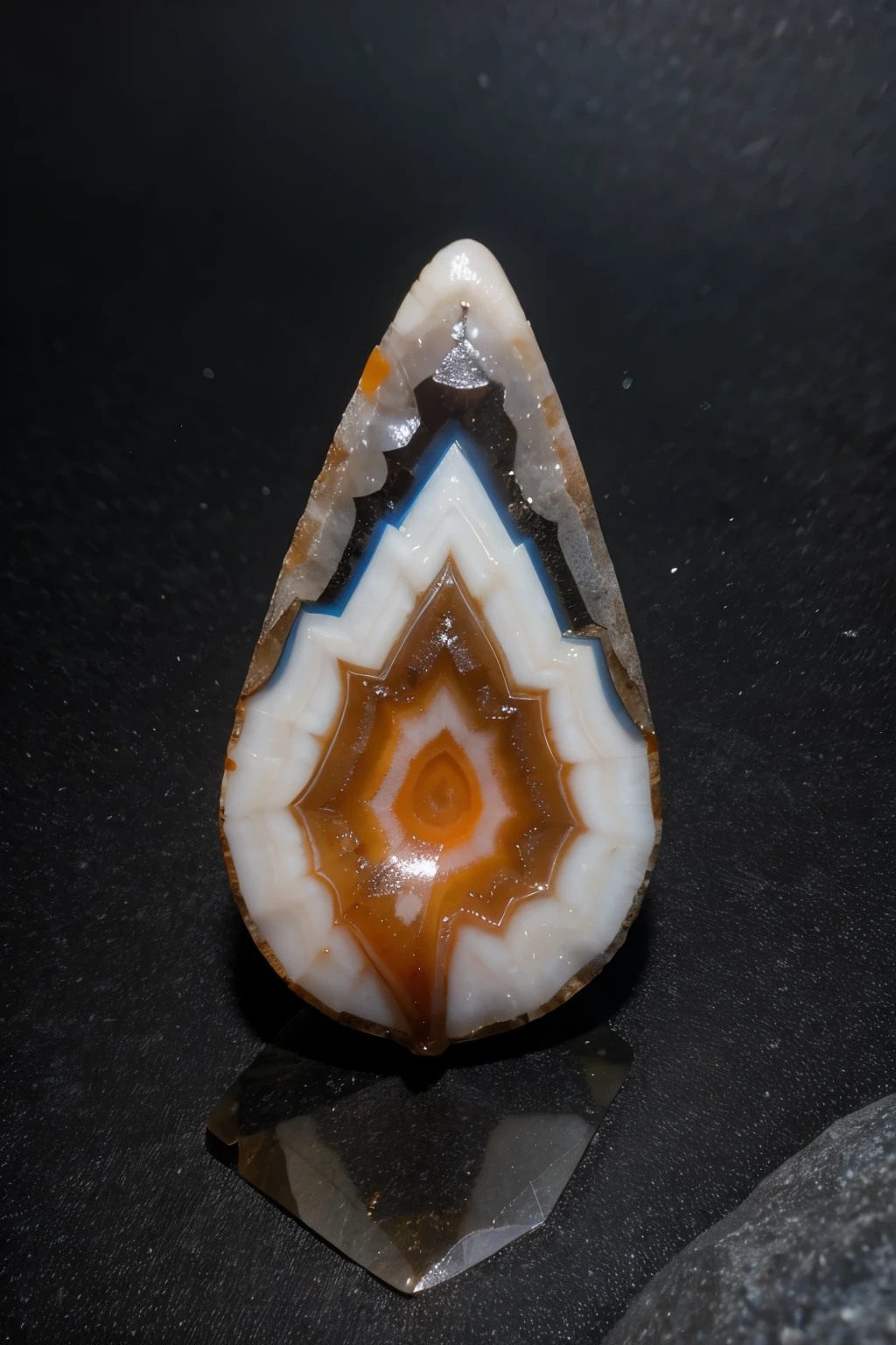 agate slice, colourful rock, ((best quality)), ((masterpiece)), (detailed),